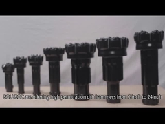 Speciaal staal DTH bit met spoelgat voor geologische verkenning