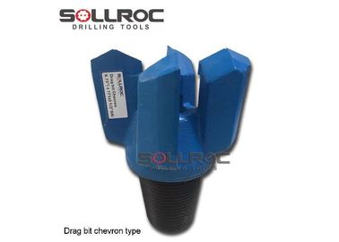 Gezweefde verbinding Chevron Drag Drill Bit Forging Processing API 3 1/2' REG Op maat